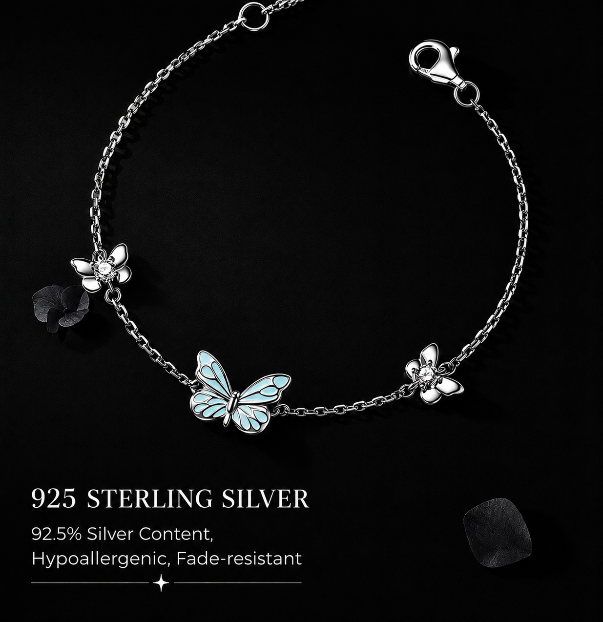 Lumière Blue Butterfly Bracelet